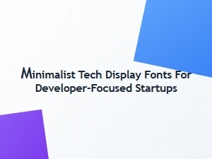 Minimalist Display Fonts for Developer Startups